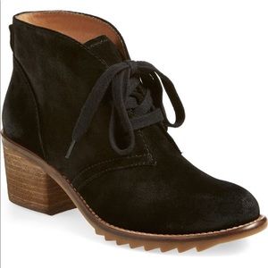 Biala black suede booties